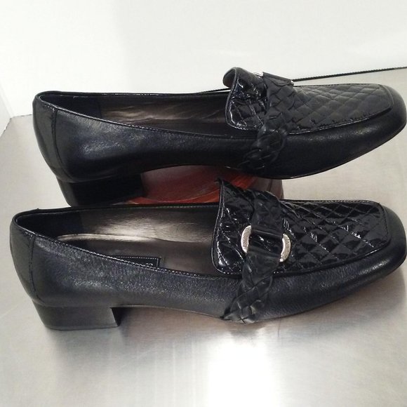 Brighton Kane Loafer Shoe Sz-8.5 Quilted Patent - Picture 6 of 12